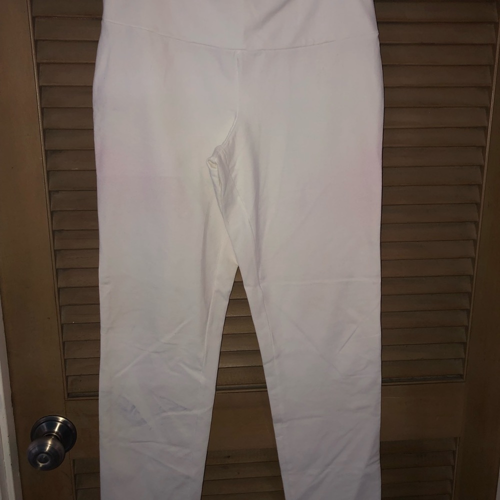 Women with control full length stretch pants
